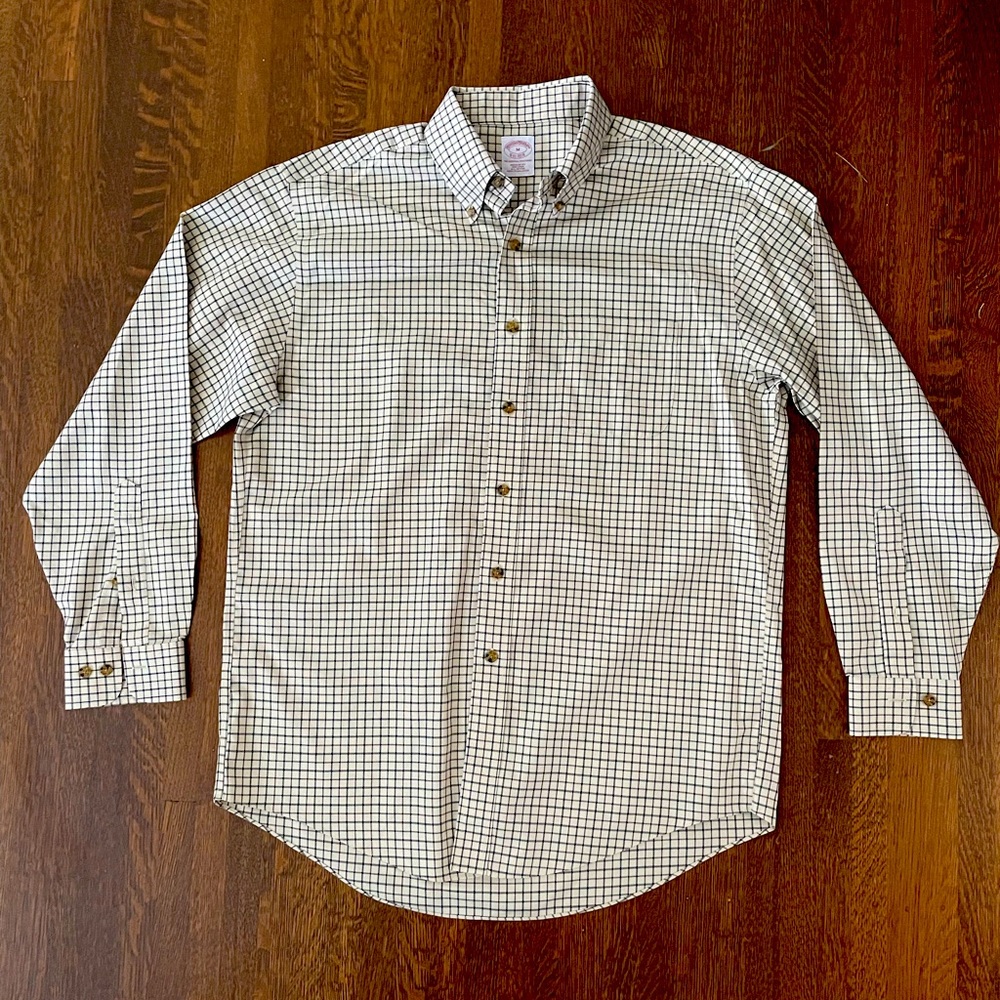 Brooks Brothers Non Iron Plaid Check Dress Shirt